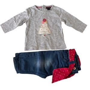 Kiabi 3-Month Outfit Bundle - Top and Jeans